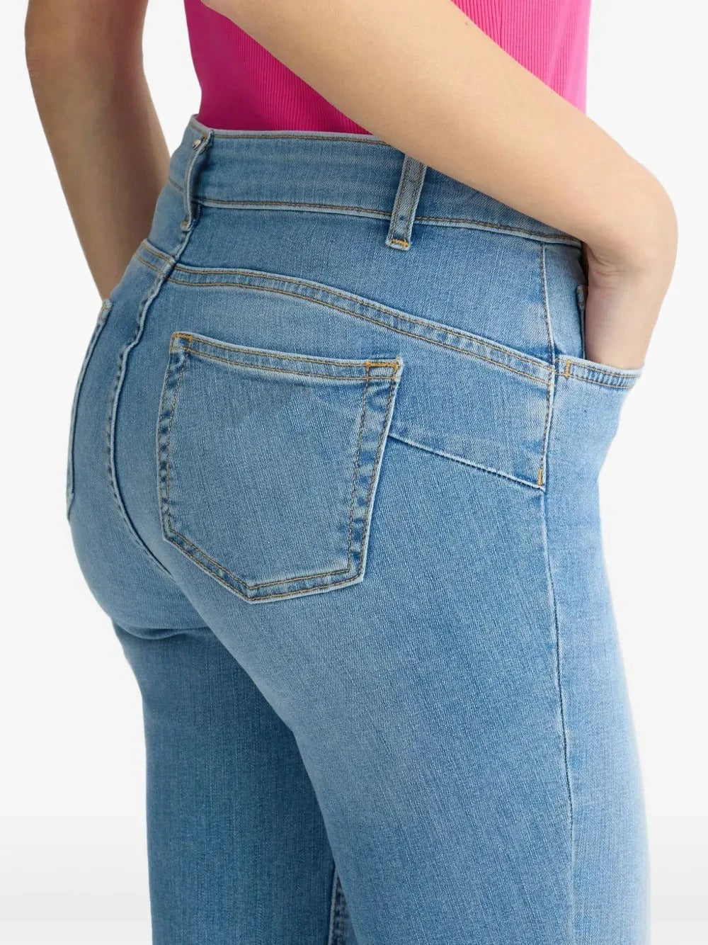 Light Wash Skinny Jeans with Cropped Length