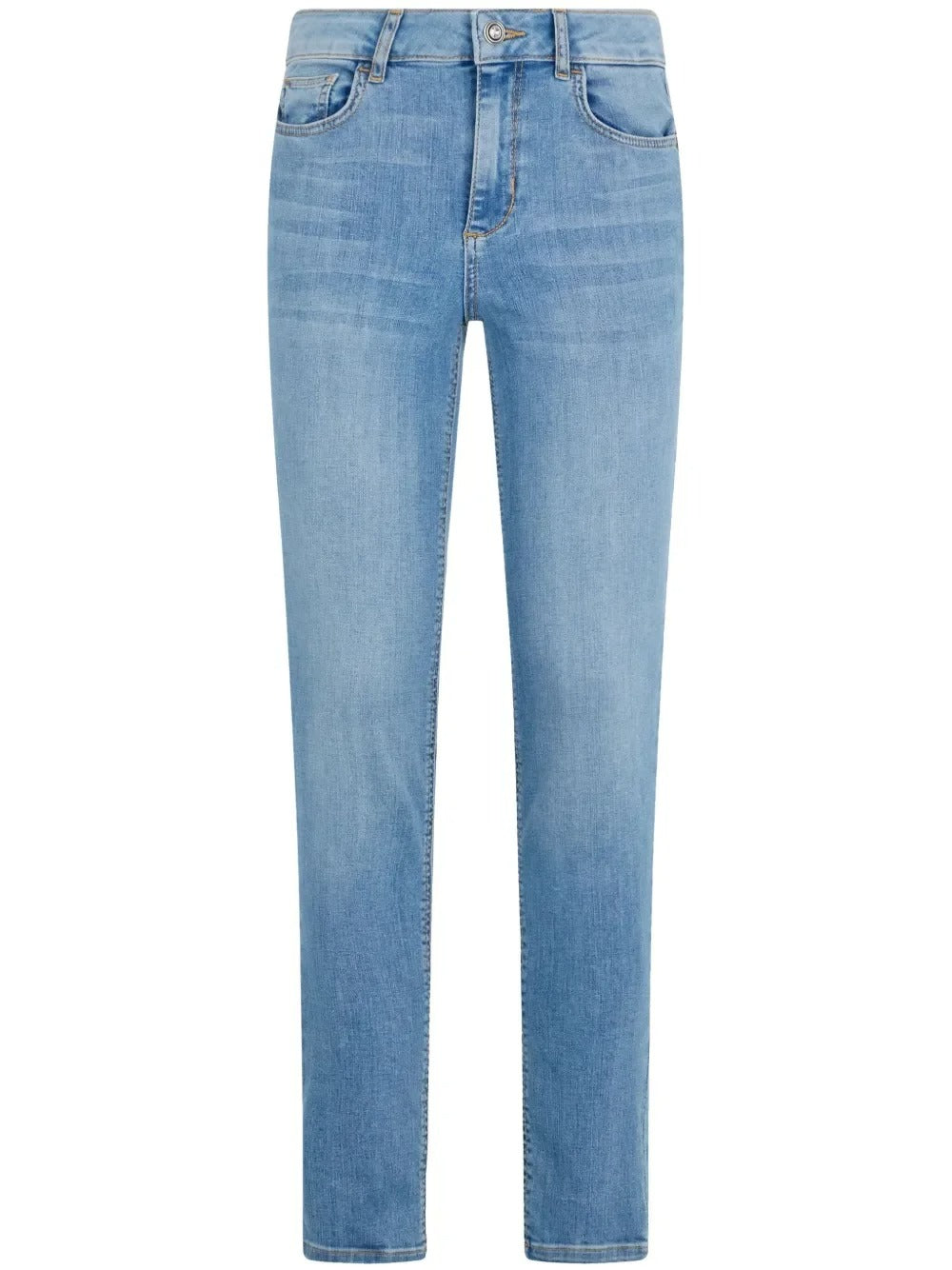 Light Wash Skinny Jeans with Cropped Length