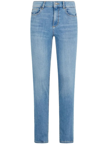 Light Wash Skinny Jeans with Cropped Length